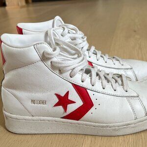 Converse Pro Leather Hi All-Stars White/University Red